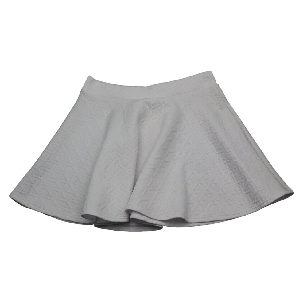 Best Cody Skirt Womens M White High Rise Flared Elastic Waist Stretchy Pull On